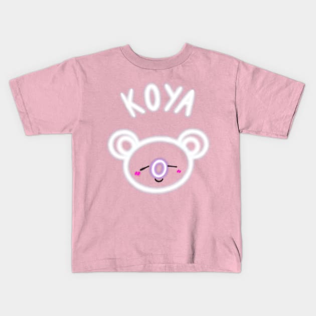 Glowing Koya Kids T-Shirt by monica2003